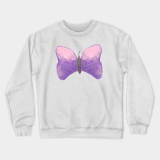 watercolour purple butterfly watercolor butterflies pink butterfly Crewneck Sweatshirt